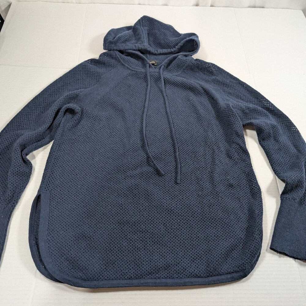 Banana Republic XS (fits like S) Wool Cashmere blend Navy hooded pullover